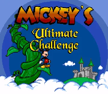 Mickey's Ultimate Challenge (USA) screen shot title